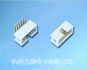 2.54mm間距直式簡易牛角插座